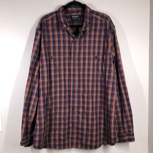 Men’s C.C. Filson Plaid Long Sleeve Button Down Shirt Size XXL